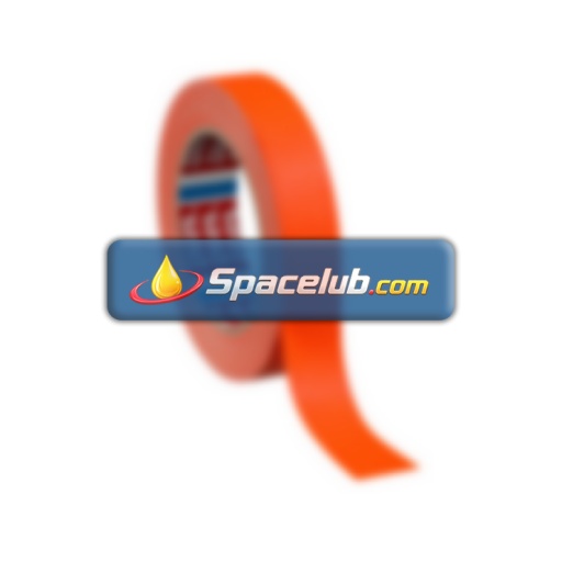 Tesa 4671 Neon Orange Rubber Gaffa Duct Tape, 25mm x 25m, 0.28mm Thick