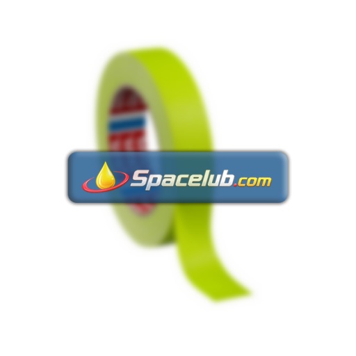 Tesa 4671 Neon Yellow Rubber Gaffa Duct Tape, 25mm x 25m, 0.28mm Thick