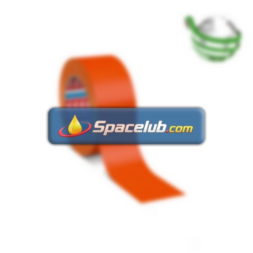 Tesa 4671 Neon Orange Rubber Gaffa Duct Tape, 50mm x 25m, 0.28mm Thick