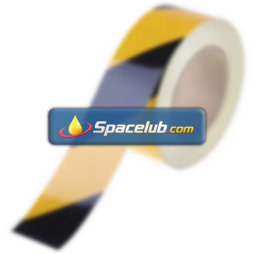 RS PRO Black/Yellow Reflective Tape 50mm x 25m