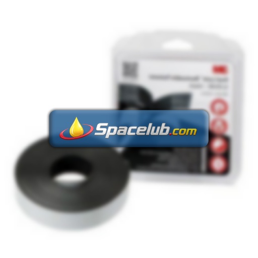 3M Black Hook & Loop Tape, 25mm x 2.5m