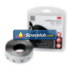 3M Black Hook & Loop Tape, 25mm x 1.25m