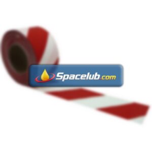 RS PRO RSNA 580 RB Red/White High-Density Polyethylene 500m Lane Marking Tape, 0.025mm Thickness