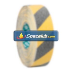 Advance Tapes Black/Yellow 18m Hazard Tape, 1mm Thickness