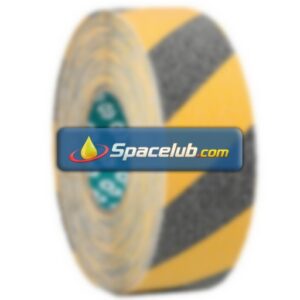 Advance Tapes Black/Yellow PVC 18m Hazard Tape, 1mm Thickness