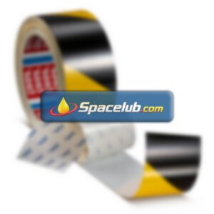 Tesa 60960 Black, Yellow PET Film 20m Floor Tape, 0.175mm Thickness