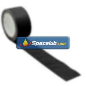 RS PRO Black PVC 33mm Hazard Tape, 0.15mm Thickness