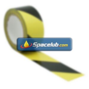RS PRO Black/Yellow PVC 33m Hazard Tape, 0.15mm Thickness