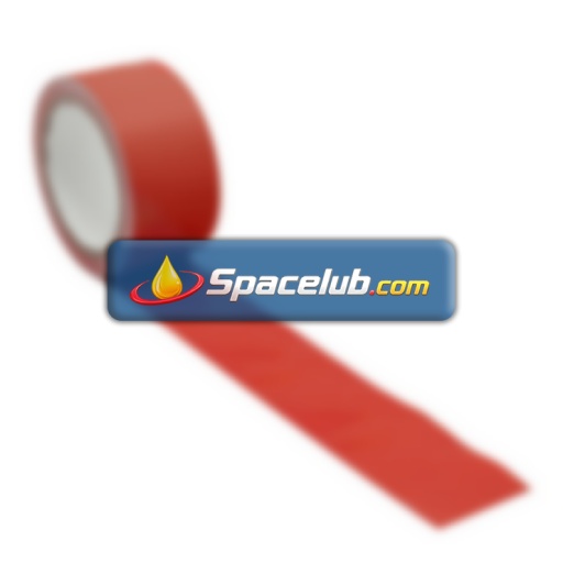 RS PRO Red PVC 33mm Hazard Tape, 0.15mm Thickness