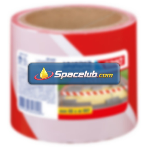 Tesa BNR 58137 Red PE 100m Hazard Tape, 0.03mm Thickness