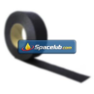 RS PRO Black Polypropylene 18.3m Hazard Tape, 1.05mm Thickness