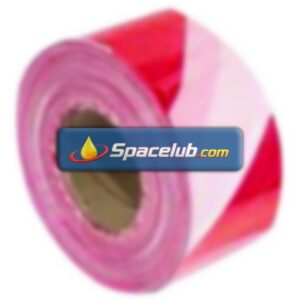 RS PRO Red/White PE 100m Barrier Tape