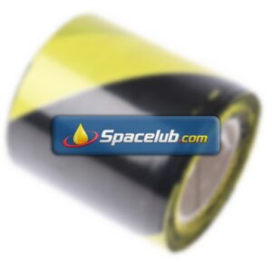 RS PRO Black/Yellow LDPE 100m Barrier Tape, 0.05mm Thickness