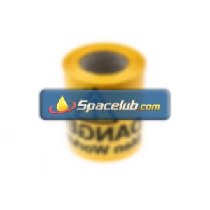 RS PRO Black/Yellow Polyethylene 100m Hazard Tape