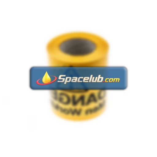 RS PRO Black/Yellow Polyethylene 100m Hazard Tape